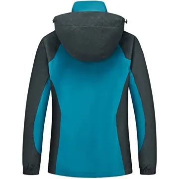 Diamond Candy Women's Waterproof Rain Jacket with Hood Lightweight Outdoors Raincoat