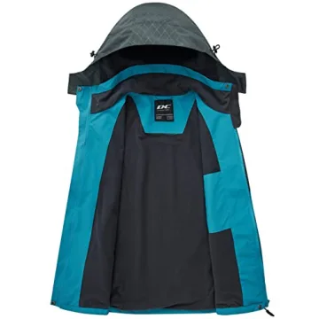 Diamond Candy Women's Waterproof Rain Jacket with Hood Lightweight Outdoors Raincoat