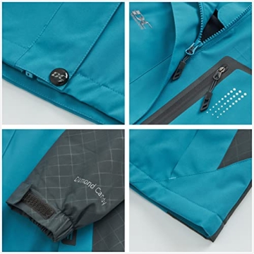 Diamond Candy Women's Waterproof Rain Jacket with Hood Lightweight Outdoors Raincoat