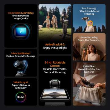 DJI Osmo Pocket 3 Camera with 4K Video and 1-Inch Sensor