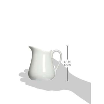 Bia Cordon Bleu Inc Bia Cordon Bleu Inc 16 Oz White Porcelain Pitcher, White