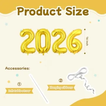 2026 Balloons - Perfect for New Year & Graduation Parties