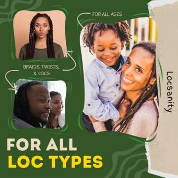 Locsanity Daily Moisturizing Refreshing Spray for Locs, Dreadlocks - Rose Water and Peppermint Hair Scalp Moisturizer, Dreadlock Spray - Natural Loc Care and Maintenance (8oz)