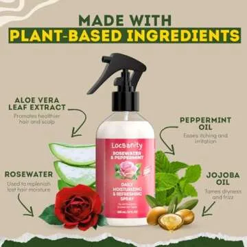 Moisturizing Rosewater and Peppermint Loc Spray