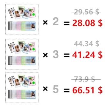 WOGOZAN Magnetic Picture Frames for Fujifilm Instax Mini Photos