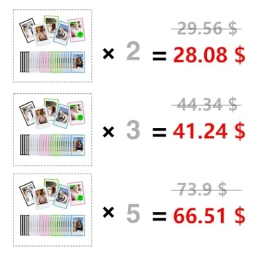 WOGOZAN Magnetic Picture Frames for Fujifilm Instax Mini Photos