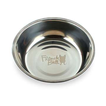 French Bull Stylish Pet Bowl - Nonslip & Stainless Steel