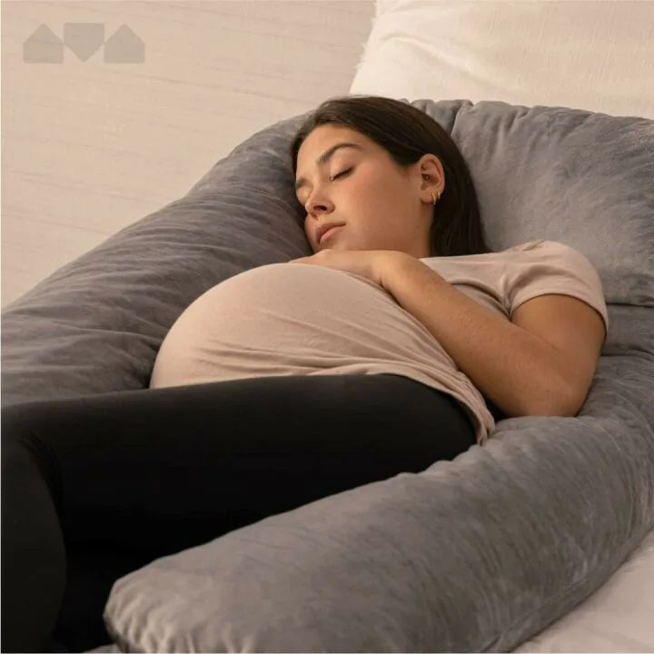 Cozy 65" U Shaped Body Support Pillow with Washable Cover