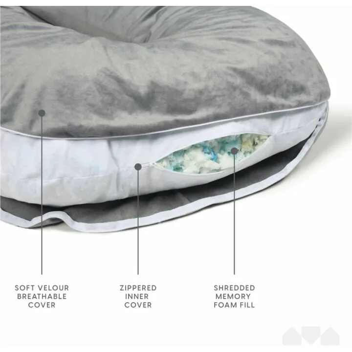 Cozy 65" U Shaped Body Support Pillow with Washable Cover