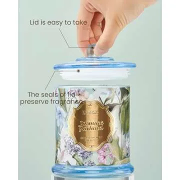 M&SENSE Spring Jasmine Organic Soy Candle - 75 Hour Burn