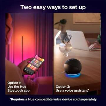 Philips Hue Signe Smart Floor Lamp - Color-Changing LED