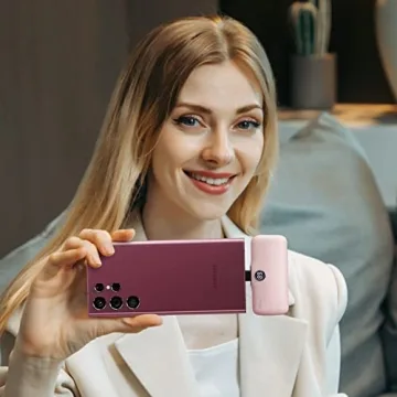 iWALK Small Portable Charger, 4800mAh 18W PD Fast Charging Power Bank with Built-in USB-C Connector, External Mini Battery Pack for Samsung Galaxy Z Flip, S24/S23, Android, iPhone 15/Pro/Max