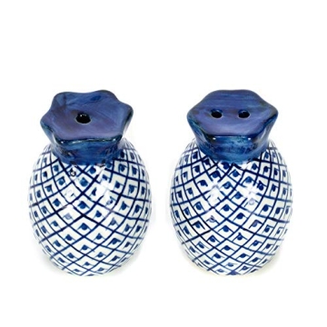 Charming Blue and White Pineapple Shaker Set for Dining