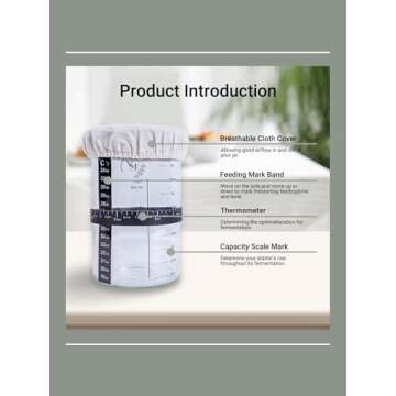 Virtuously made Bread Proofing Basket, Round 9 inch Sourdough starter kit, Proofing Basket for Bread baking, Bread Making Supplies Tools, Banneton Basket Gift Set, Medium, Natural, VM-SDSK-10