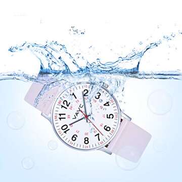 VAVC Nurse Watch for Medical Students,Doctors,Women with Second Hand and 24 Hour. Easy to Read Watch