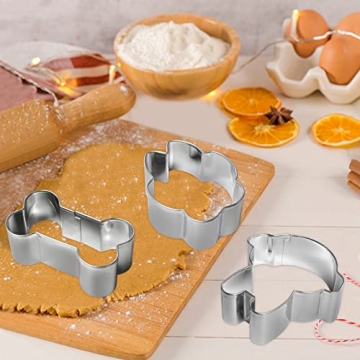 Dog Cookie Cutters Set for Baking Dog Themed Treats