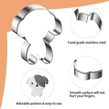 Dog Cookie Cutters Set for Baking Dog Themed Treats