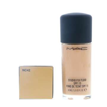 MAC Studio Fix Fluid Foundation SPF5, NC42, 1 Count, 1 Ounce