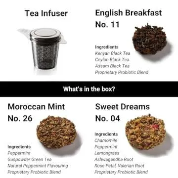 iLOLA The Beginning | Tea Disc Set | Oprah’s Favorite Things 2022 | Organic Loose Leaf Probiotic Tea | Stainless Steel Infuser | Gift Box Set (Gift Box Set 1)