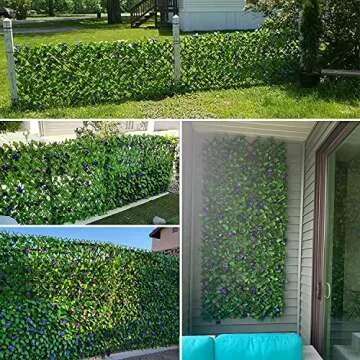DOEWORKS Expandable Faux Ivy Privacy Fence Screen