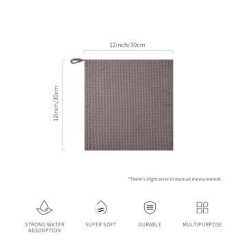 Barista Micro Cloth 4 Pack - watchget Microfiber Barista Cleaning Towels Coffee Cleaning Accessories...