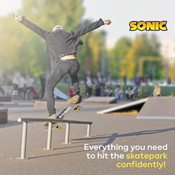 Sonic Hedgehog 31 Inch Skateboard for All Skill Levels