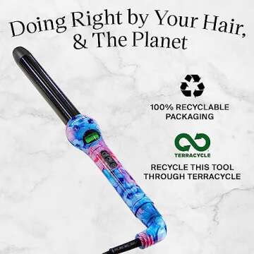 Eva NYC Healthy Heat Curling Wand for Perfect Curls