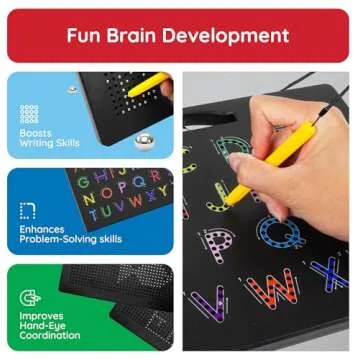 PicassoTiles 2-in-1 Magnetic Drawing Board for Kids