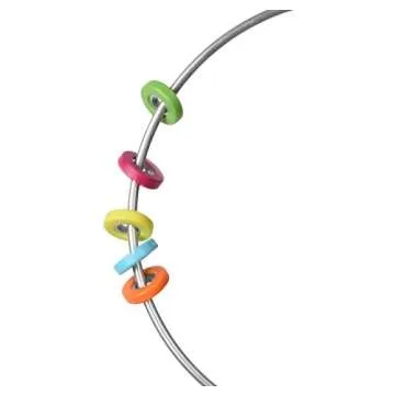 Flitter Ring Juggling Toy | Kinetic Gyro Sensory Toy | Fun, Scientific Spinning Action for Play and Magic Tricks | Kids and Adults (Colored Ring's)