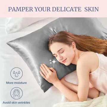 BEDELITE Satin Pillowcase 2 Pack for Hair and Skin