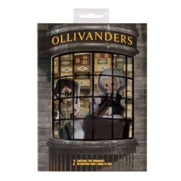 Hallmark Harry Potter and Ollivander Christmas Ornaments, Set of 2