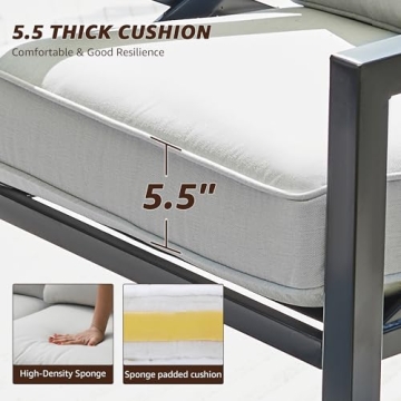 NATURAL EXPRESSIONS 4-Piece Outdoor Conversation Set