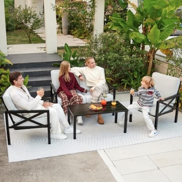 NATURAL EXPRESSIONS 4-Piece Outdoor Conversation Set