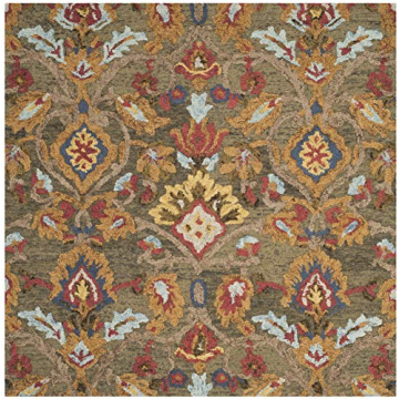 Stylish SAFAVIEH Blossom Handmade Wool Area Rug 12' Square