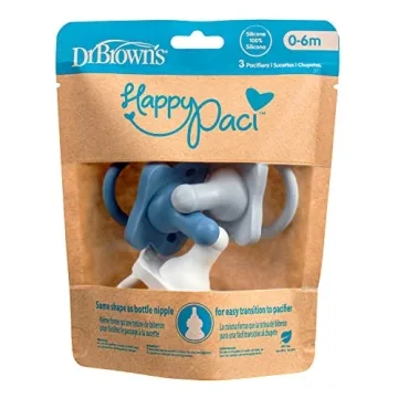 Dr. Brown's HappyPaci - Silicone Baby Pacifier 0-6m