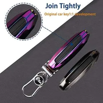 for Ford Key Fob Cover - Premium Metal Key Fob Case Compatible with Ford Ecosport Edge Escape Explorer F-150 Raptor F-250 F-350 F-450 F-550 Fusion Mondeo Mustang Ranger (Silver)