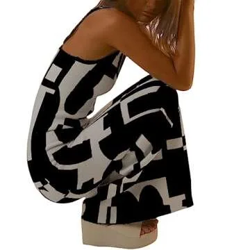Fabumily Sexy Knit Bodycon Dress for Women Sleeveless Spaghetti Strap Cut Out Maxi Dress Backless Y2K Summer Beach Dresses