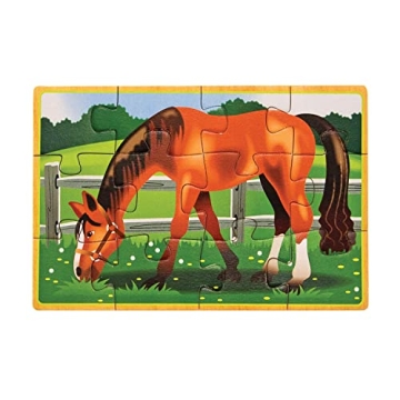 Melissa & Doug Farm Jigsaw Puzzles for Kids 2-5