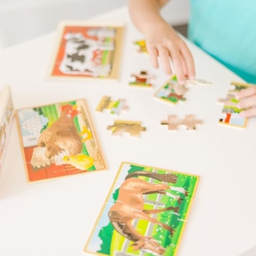 Melissa & Doug Farm Jigsaw Puzzles for Kids 2-5