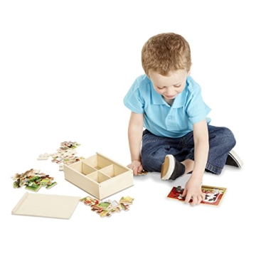 Melissa & Doug Farm Jigsaw Puzzles for Kids 2-5