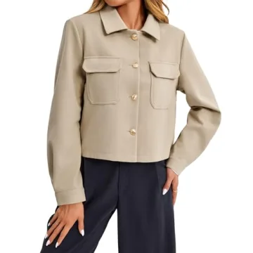 Stylish Cicy Bell Cropped Coat for Fall Fashion