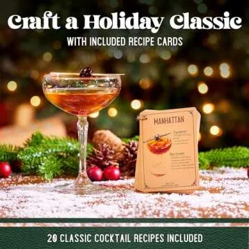 Mixology Cocktail Shaker Boston Shaker Set Professional Weighted Martini Shakers, Strainer and Japanese Jigger, Portable Bar Set for Drink Mixer Bartending, Exclusive Recipes Cards (Gold)