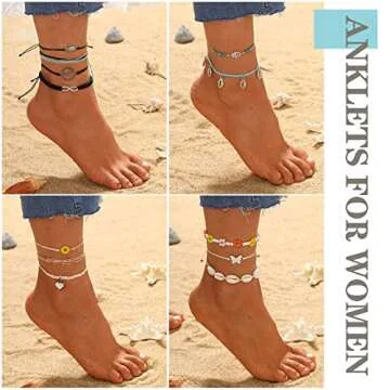 YEEZII 20 Pieces String Bracelets for Women, Boho Waterproof Adjustable Evil Eye Bracelets Pack, Cute Mexican Handmade Friendship Bracelets Preppy Jewelry