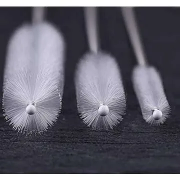 Extra Long 12 Pieces Drinking Straw Cleaning Brush Kit, 12 Inches, 10 Inches and 8 Inches Straw Cleaner, Bendable Straw Brush For Multiple Size Straws