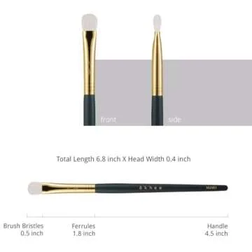 [SOO ADOR] okhee Base Eyeshadow Brush NUN01 - Smooth and Even All-Over Lid Application | Designed by K-Pop Makeup Artist Seo Ok | Makeup Brush Eye Brush K-Beauty