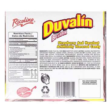 DUVALIN Mexican Candies - 3 Boxes of 18 Recyclable Goodies