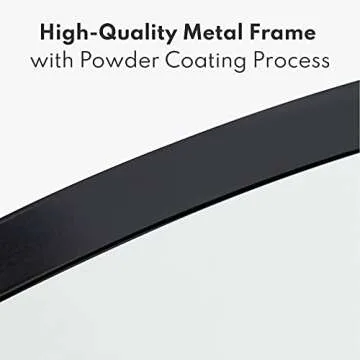 harmati Round 31.5” Black Metal Wall Mirror