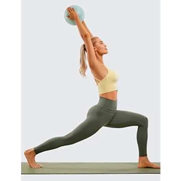 CRZ YOGA Women's High Waisted Leggings - Grey Sage