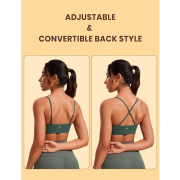 CRZ YOGA Butterluxe Sports Bra - Soft & Adjustable