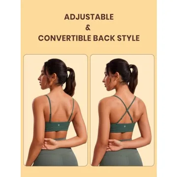 CRZ YOGA Butterluxe Sports Bra - Soft & Adjustable